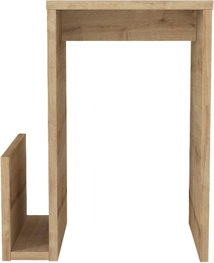 Rectangular Side Table Regnar Wooden Sapphire Oak M43.1xL33.5xH52cm