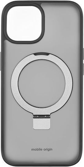 Mobile Origin Umschlag Rückseite Kunststoff Schwarz (iPhone 15)