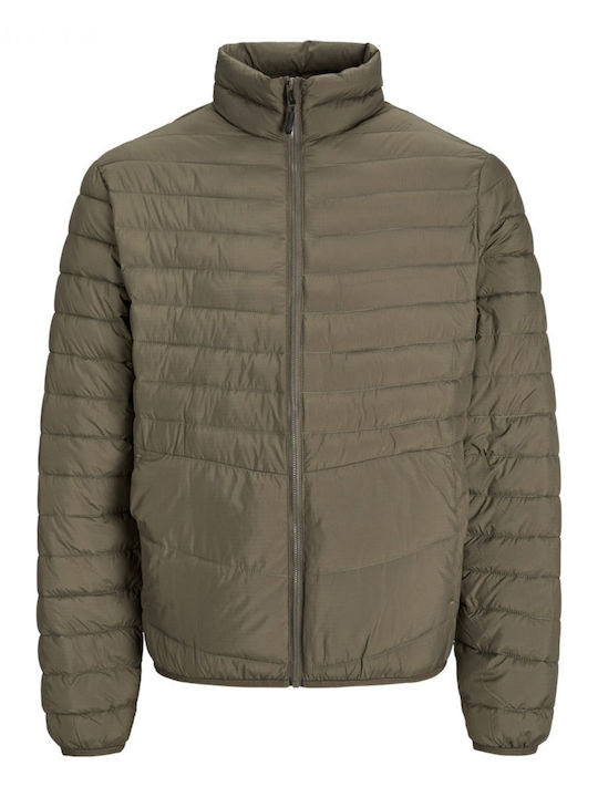 Winter Jacke Puffer Winddicht Olive