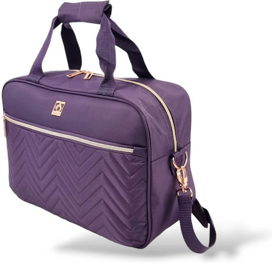 Diplomat Monaco Sack Voyage 16lt Purple Fabric L40xW15xH18cm