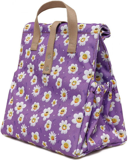 The Lunch Bags Lunchbags Kids School Insulated Handheld Lunch Bag 5 Litre Purple 21x16x24cm