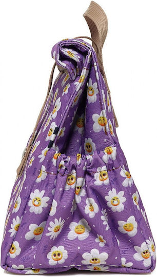 The Lunch Bags Lunchbags Kids School Insulated Handheld Lunch Bag 5 Litre Purple 21x16x24cm