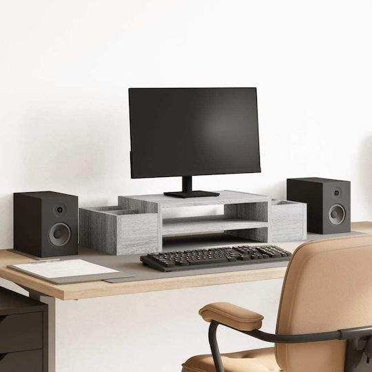 vidaXL Tabletop Suport Monitor Gri (854684)