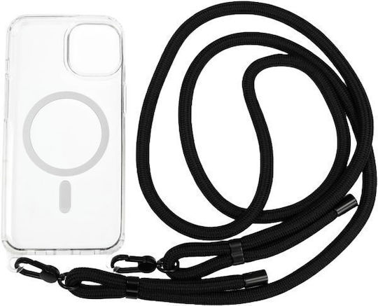 Mobile Origin Задна корица Силикон / Пластмаса с Каишка Прозрачен (iPhone 14)