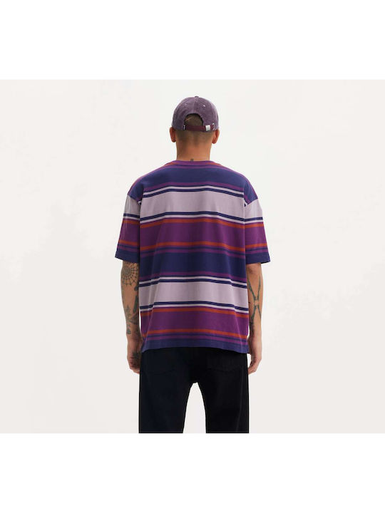 Levi's Skateboarding Herren T-Shirt Kurzarm Grape Royale, Purple, Red, Blue