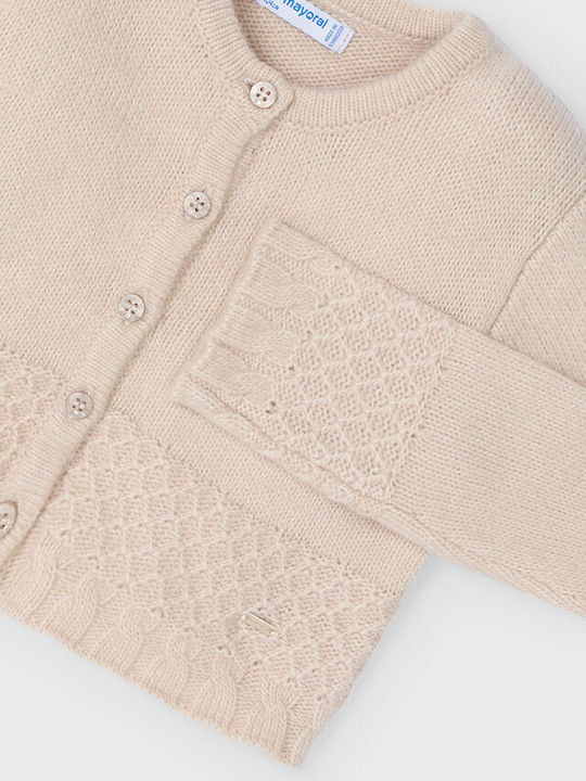 Kids Cardigan Knitted Sand