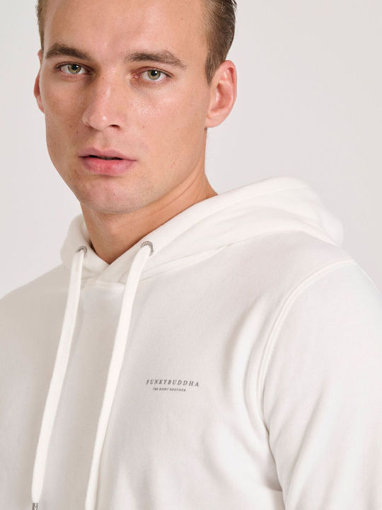 Суитшърт с Качулка Off White Cream