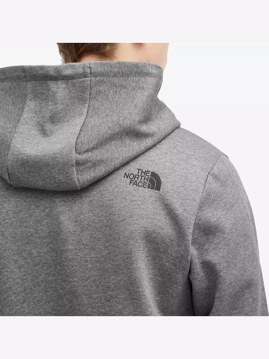 Φούτερ με Κουκούλα Grey Heather