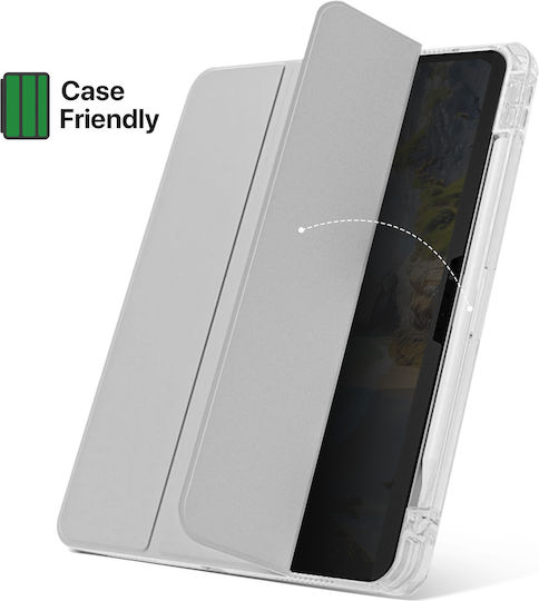 4smarts Screen Protector iPad Air 11 2024 Anti-Spy Anti-Scratch Magnetic Transparent Black