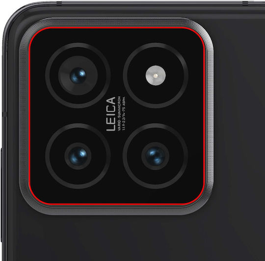 Задна камера обектив Clappio за Xiaomi 14 Черен