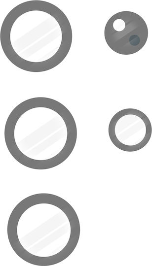 Clappio Camera Lens Galaxy S24 Ultra Compatible Part Black