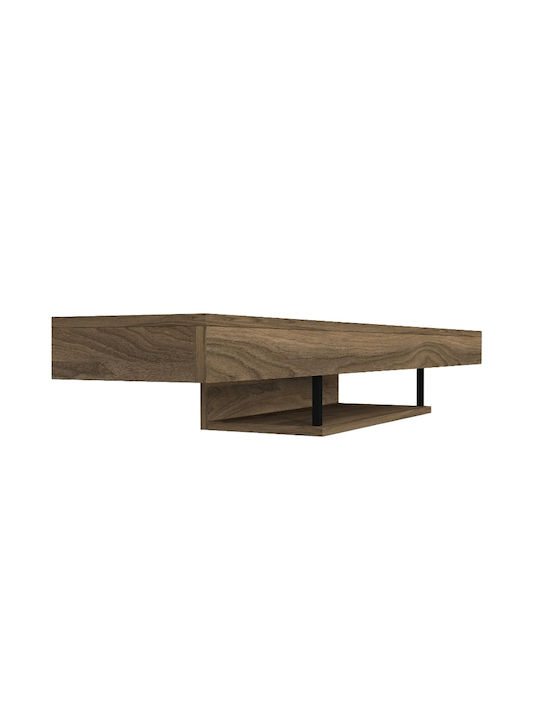 TV Stand Albares with LED Lighting Walnut L150xW29.6xH22cm