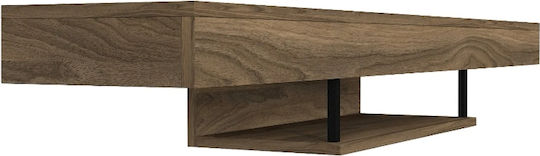 TV Stand Albares with LED Lighting Walnut L150xW29.6xH22cm