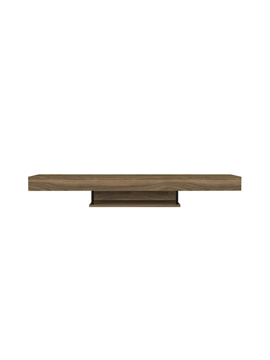 TV Stand Albares with LED Lighting Walnut L150xW29.6xH22cm
