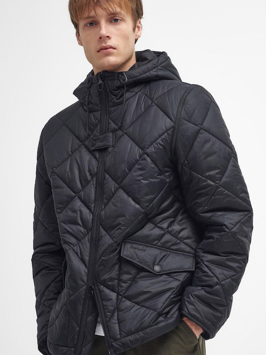 Barbour Geacă pentru bărbați Puffer Negru