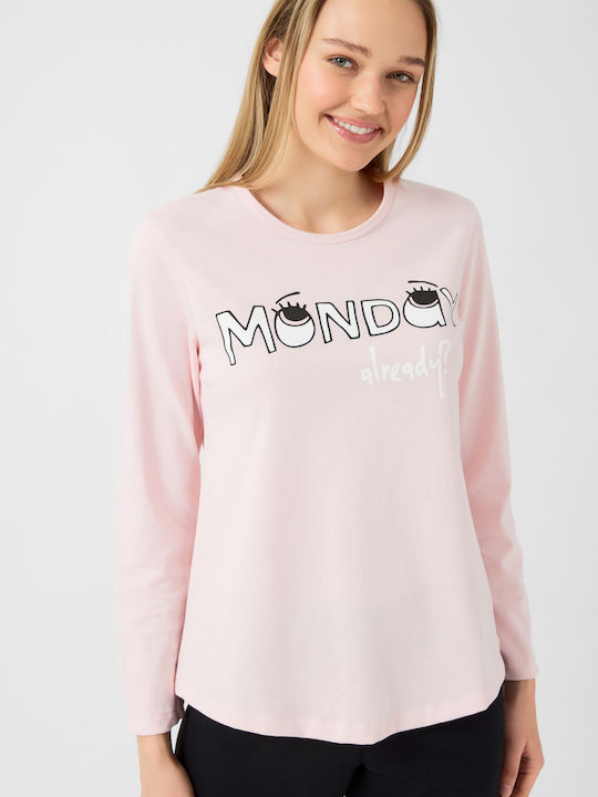 Minerva Set Pijamale pentru Femei Pink Sweet Style
