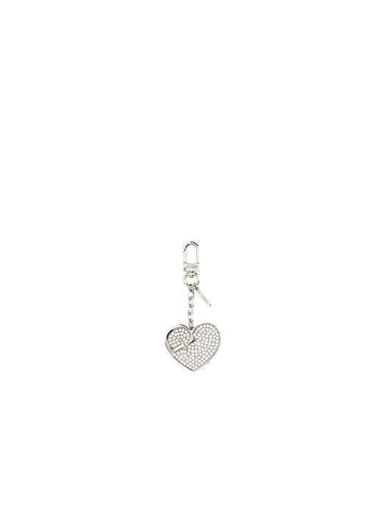 Guess Keychain Metallic Silver