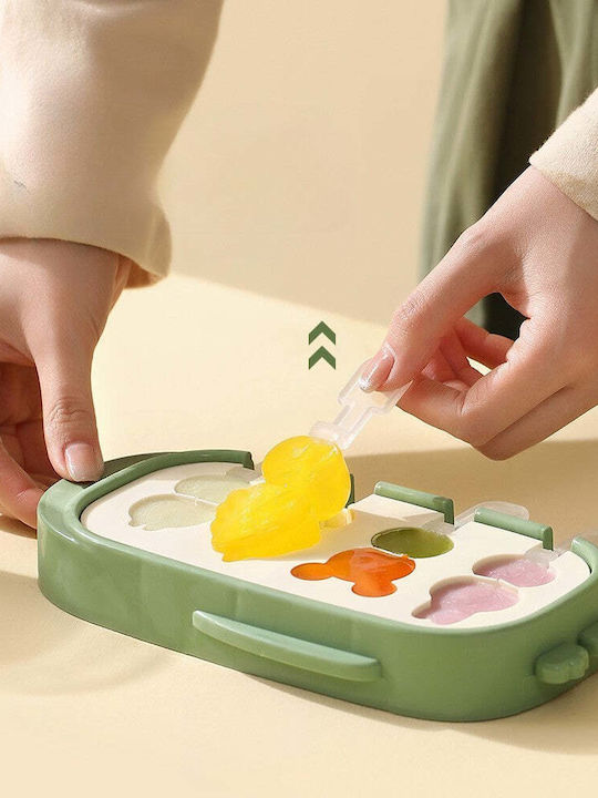Formă de Patiserie Înghețată / Ice Lolly din Silicon 21x12.8x3buc 1buc