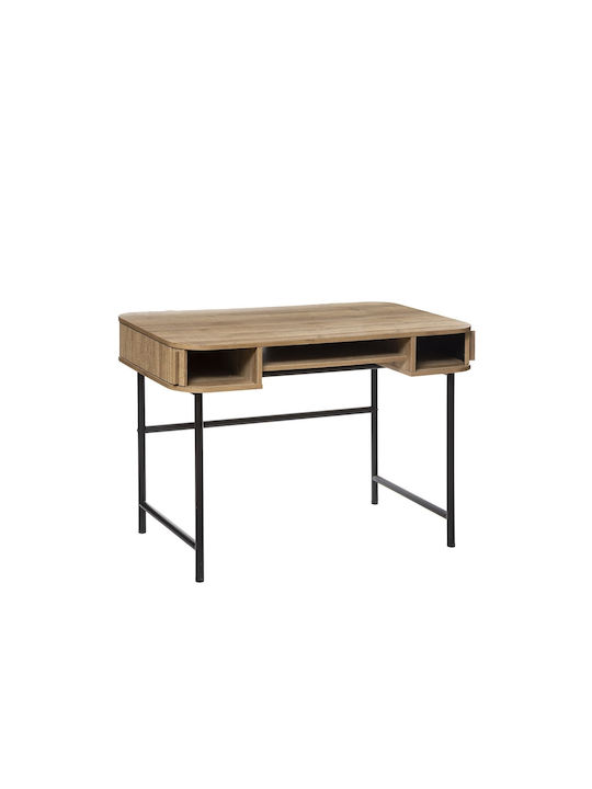 Schreibtisch Colva Holz Beige mit Metallbeinen 105x60x76cm