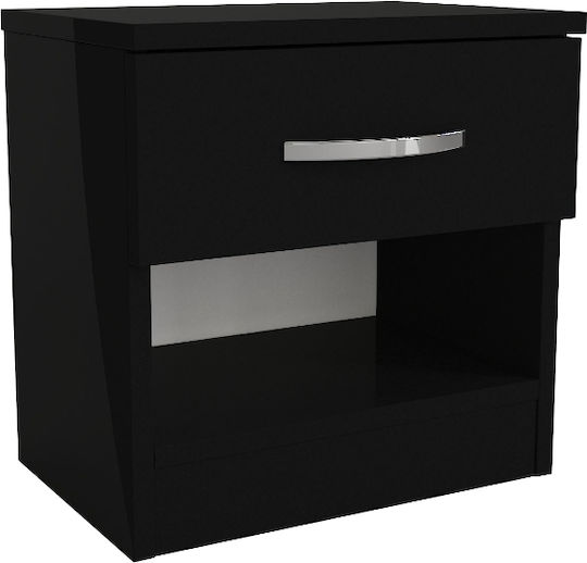 Noptieră Lube Negru 40x28.2x40cm