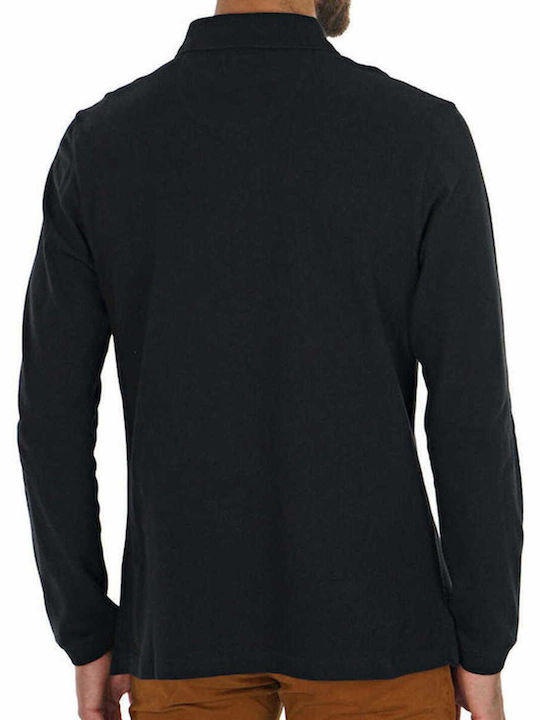 Barbour Men's Long Sleeve Blouse Polo BLACK