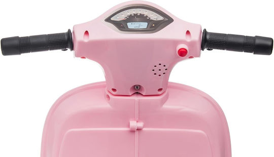 Παιδική Vespa Scooter & Backrest Ηλεκτροκίνητη 6 Volt Ροζ