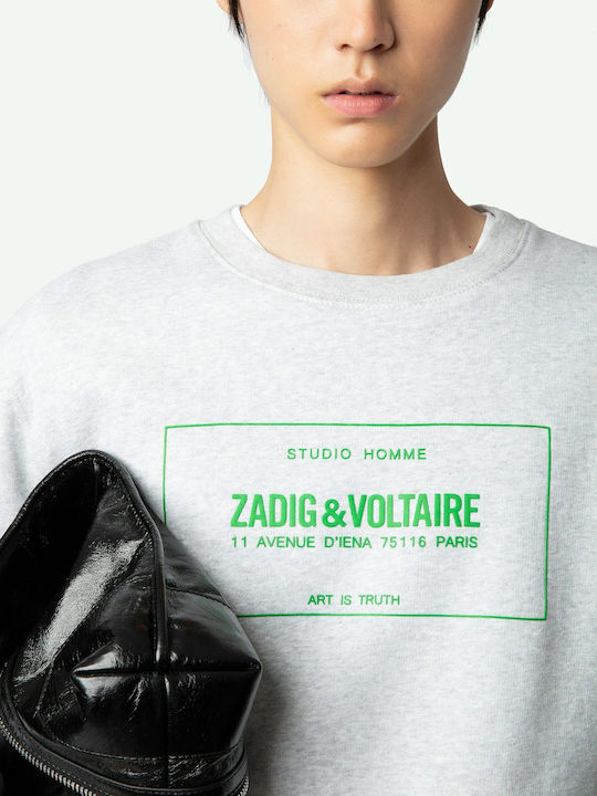 Zadig & Voltaire Men's Sweatshirt Insignia Grey