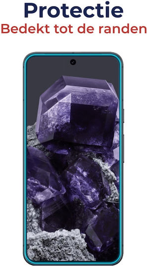 Rosso Αντιχαρακτικό Full Face Tempered Glass Μαύρο (Google Pixel 8)