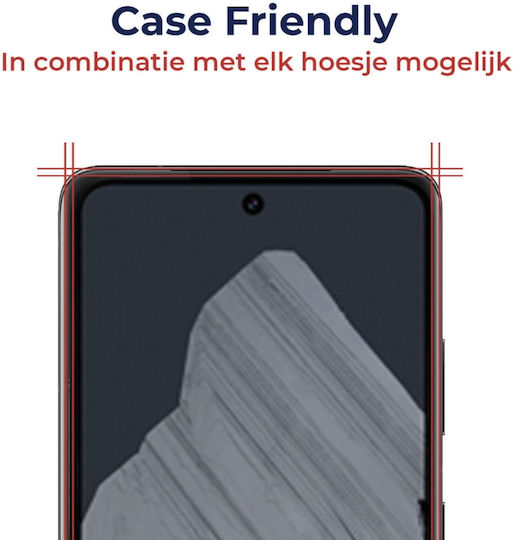 Rosso Αντιχαρακτικό Full Face Tempered Glass Μαύρο (Google Pixel 8 Pro)