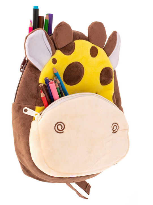 Teddy-Rucksack Zola 2 Taschen Giraffen-Design Gelb 24 cm Teddy-Rucksack Zola 2 Taschen Giraffen-Design Gelb 24 cm