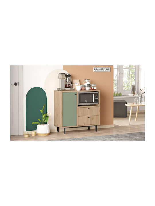 Glasgow Επιδαπέδιο Ντουλάπι Φυσικό/φυστικί 88x35.5x85εκ.