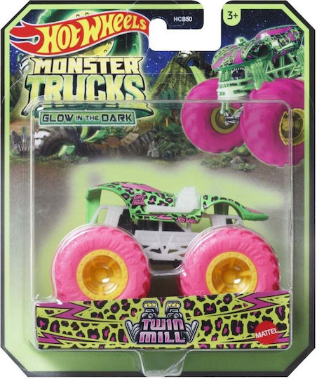 Hot Wheels Monster Truck Mașină Twin Mill Fosforescentă Scară 1:64