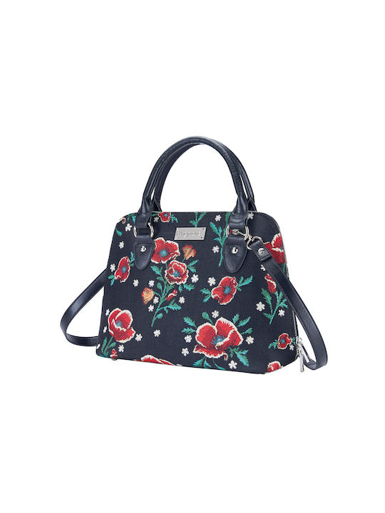 Signare Frida Kahlo Poppy Damen Tasche Schulter Schwarz