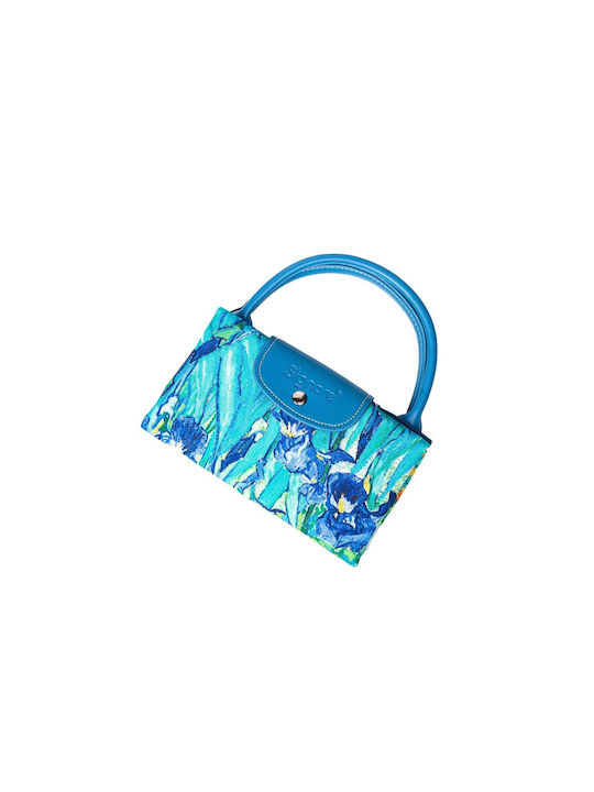 Signare Van Gogh Iris Women's Bag Shopper Light Blue