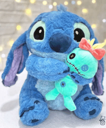 Zhtrade Λούτρινο Stitch Peluche Μπλε 55 εκ.