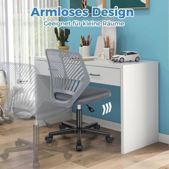 Kids Desk Chair Grey 54x54x77-89cm
