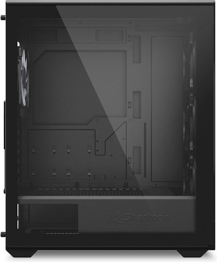 Sharkoon VK2 RGB Gaming Midi Tower Computer Case with Black Side Window