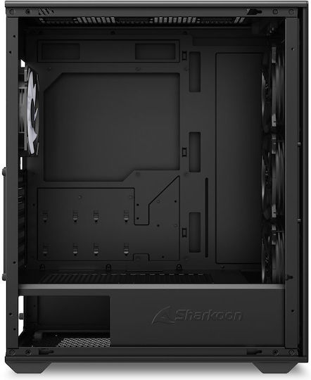Sharkoon VK2 RGB Gaming Midi Tower Computer Case with Black Side Window