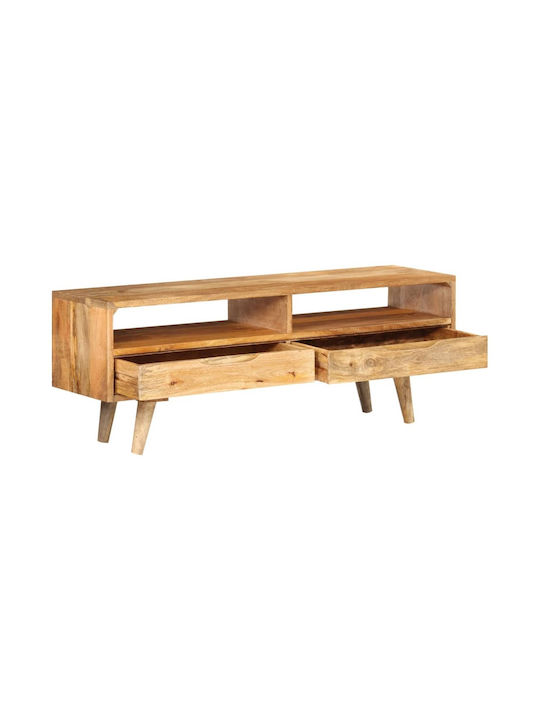 TV Stand from Solid Wood Coffee L140xW30xH41cm