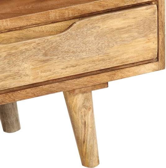TV-Möbel aus Massivholz Coffee L140xB30xH41cm