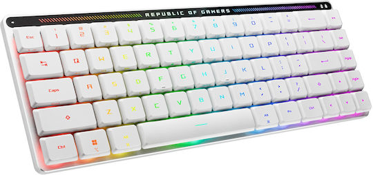Asus ROG Falchion RX Gaming Μηχανικό Πληκτρολόγιο 65% με ROG RX Red διακόπτες και RGB φωτισμό (Αγγλικό US) Λευκό