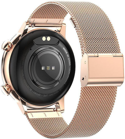 Manta Alexa Mini 39mm Smartwatch with Heart Rate Monitor (Gold)