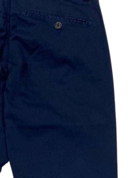 Trousers Chino Elastic in Slim Fit Navy