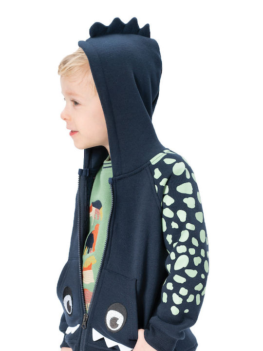 Energiers Kids Sweatshirt Cardigan with Hood MELANGE