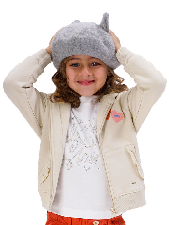 Energiers Kids Sweatshirt Cardigan with Hood VANILLA