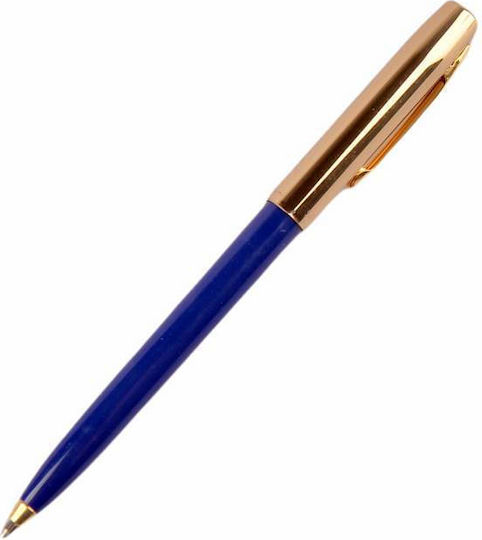 Fisher Space Pen Cap-o-matic Brass Cap Blue Barrel 775g-bl In A Gift Box