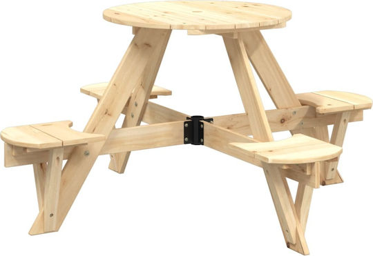 vidaXL Table Παιδιά made of Wood 120x57cm. for 3+ Years Brown