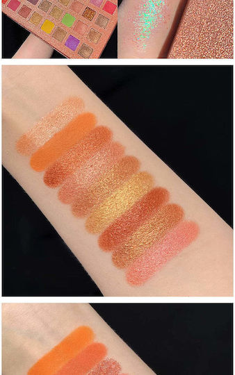 Палитра със Сенки за Очи Матов в Твърда Форма Brown With Glitter 250гр
