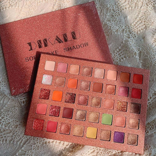 Παλέτα με Σκιές Ματιών Matte σε Στερεή Μορφή Pink With Glitter, Flippy 250gr