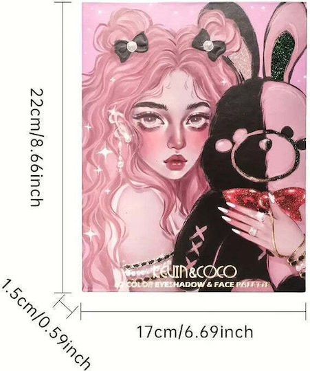Παλέτα με Σκιές Ματιών Matte σε Στερεή Μορφή Multicolor 430gr